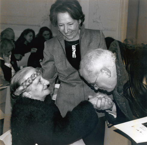 Carol Rama, Pinuccia Sardi e Angelo Bottero, Turin, 2001
